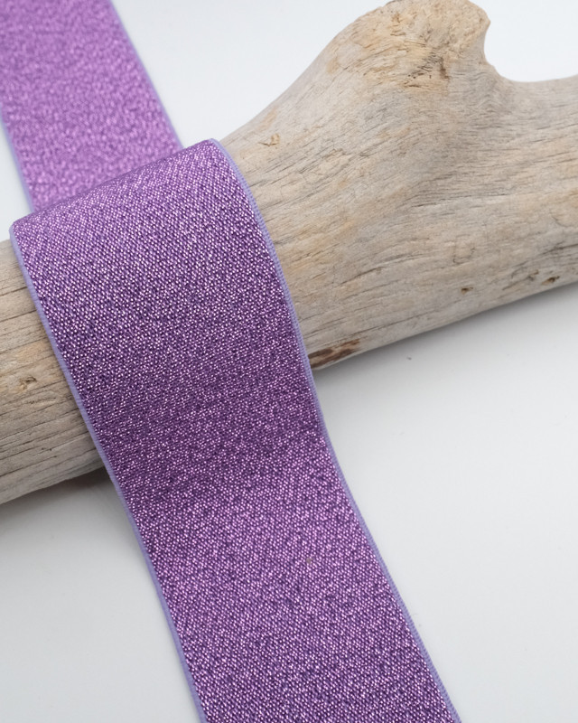 40MM Violet Lurex Elastic